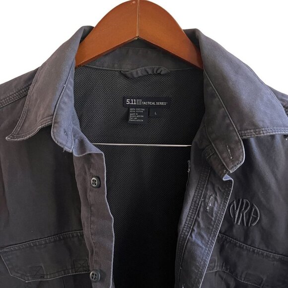 5.11‎ Tactical Shirt Mens Large TDU Storm Uniform Duty Outdoor Button Up Ripstop - Picture 4 of 11